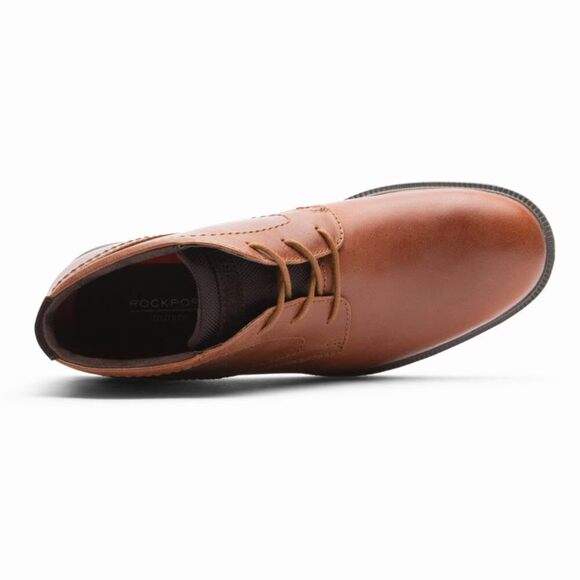Rockport Berenger Plain Toe Chukka Tan 7.5 W (EE)